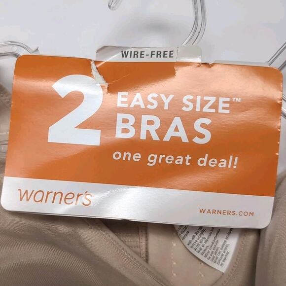 Warners 2-Pack Wireless Bras Womens Plus Size 3X Lightly Lined Seamless NEW NWT - Picture 8 of 8